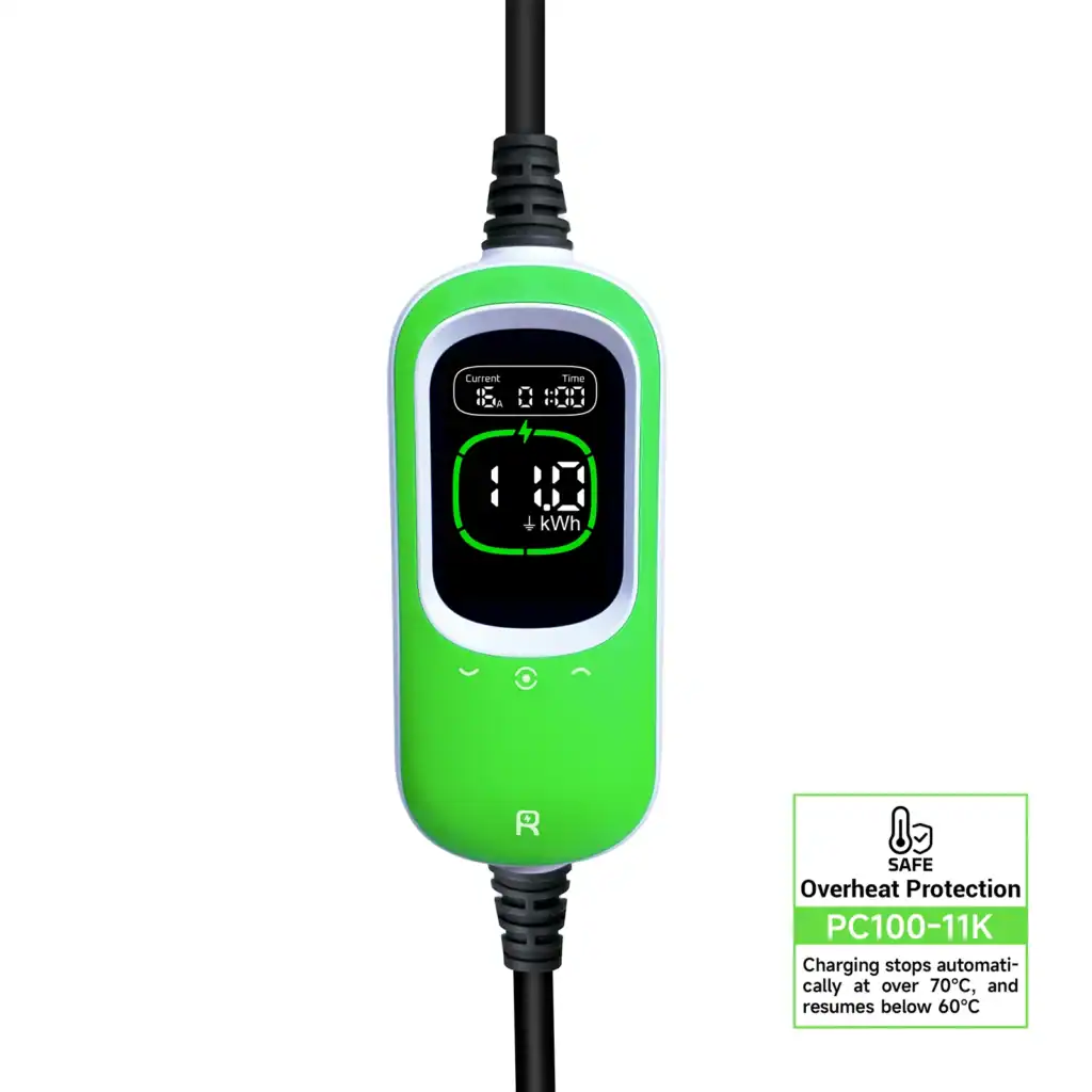Rheidon 6-16A állítható töltőkábel | 11 kW – 3x16A | 7,5m – Type 2 7 Biztonságos és megbízható