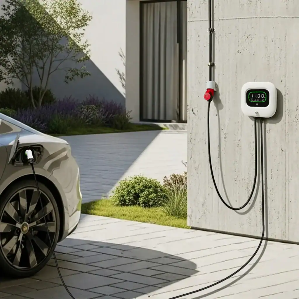 Rheidon Wallbox elektromos autó fali töltő csomag | 11 kW – 3x16A | 6 m – Type 2 7 6 méteres Type 2 kábel