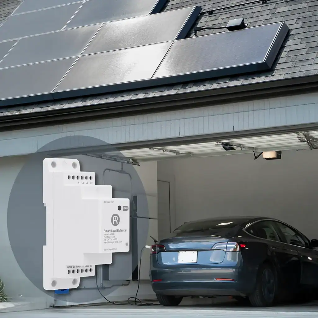 Rheidon Wallbox elektromos autó fali töltő csomag | 11 kW – 3x16A | 6 m – Type 2 4 AC500 okos fogyasztásmérő — dinamikus terheléselosztás és napelemes töltés