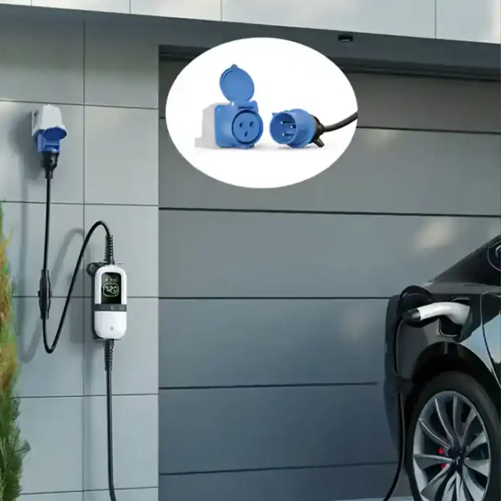 Rheidon 6-32A állítható elektromos autó konnektoros töltőkábel | 7,4 kW – 1x32A | 7,5m – Type 2 6 Tökéletes otthoni töltőpartner – ipari CEE aljzatról