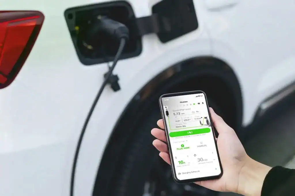 Okos elektromos autó töltő vezérlése mobilalkalmazással