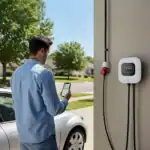 Rheidon Wallbox elektromos autó fali töltő csomag | 22 kW – 3x32A | 6 m – Type 2 - Image 4